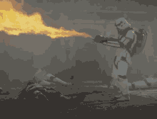 flamethrower trooper mandalorian