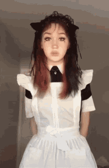 varsenex gothic goth girl maid