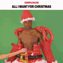 All I Want For Christmas GIF - Hot Guy Sexy Balloons GIFs