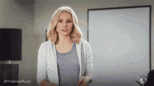 Okay Sure Quote And Quote GIF - Okay Sure Quote And Quote Kristen Bell GIFs