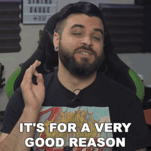 Its For A Very Good Reason Andrew Baena GIF - Its For A Very Good Reason Andrew Baena For A Good Cause GIFs