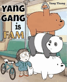 Yang Gang Fam We Bare Bears GIF - Yang Gang Fam Yang Gang We Bare Bears GIFs