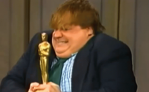 Chris Farley Academy Awards GIF - Chris Farley Academy Awards Oscar Award - Discover & Share GIFs
