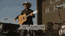 Playing Guitar Cody Johnson GIF - Playing Guitar Cody Johnson Stagecoach GIFs