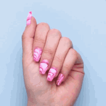 Manicure Nail Art GIF - Manicure Nail Art Pink Nails GIFs