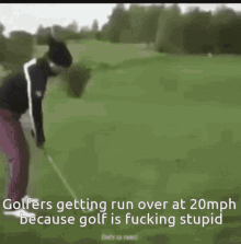 lachie bosman golfers run over crash stupid
