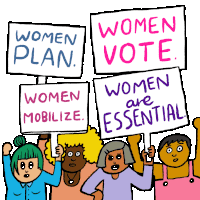 Women Plan Sticker - Women Plan Vote Stickers