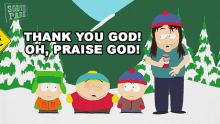 Thank You God Eric Cartman GIF - Thank You God Eric Cartman Kyle Broflovski GIFs