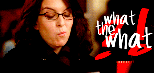 What The What? GIF - Wut Tinafey 3orock GIFs