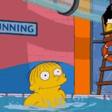 Ralph Wiggum The Simpsons GIF - Ralph Wiggum The Simpsons Swimming GIFs
