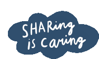 Sharing Is Caring Share Sticker - Sharing Is Caring Share Give Stickers