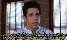 Ever Think There Was More To Life? - Ben Stiller As Zoolander GIF - Zoolander Ben Stiller Blue Steel GIFs