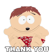 Thank You Eric Cartman Sticker - Thank You Eric Cartman South Park Stickers