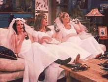 Friends Wedding Dress GIF - Friends Wedding Dress Couch GIFs