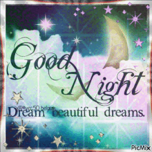 Good Night Dream Beautiful GIF - Good Night Dream Beautiful Moon GIFs