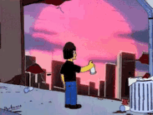 Painting Simpsons GIF - Painting Simpsons Vaporwave GIFs