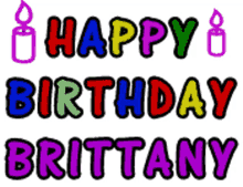 Happy Birthday Brittany Candle GIF - Happy Birthday Brittany Candle Greeting GIFs