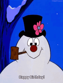 Frosty Happy Birthday GIF - Frosty Happy Birthday Snowman GIFs