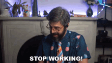 Stop Working Daniel Shiffman GIF - Stop Working Daniel Shiffman The Coding Train GIFs