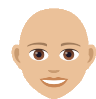 Bald Joypixels Sticker - Bald Joypixels Shaved Head Stickers