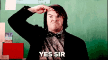 Yes Sir GIF - Yes Sir Salute School Of Rock GIFs
