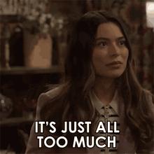 Its Just All Too Much Carly Shay GIF - Its Just All Too Much Carly Shay Miranda Cosgrove GIFs