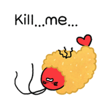 Kill Me Eat Me Sticker - Kill Me Eat Me Prawn Stickers