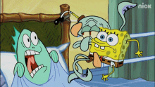 scared spongebob squidward spongebob squarepants conjoint