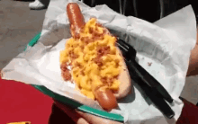 Hot Dog GIF - Mac And Cheese Cooking Eating GIFs
