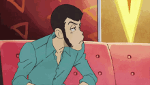 Lupin The Third Glance GIF - Lupin The Third Glance Loop GIFs