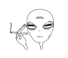 alien smoke cigarette