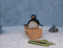 Pingu Jumping On Bed GIF - Pingu Jumping On Bed Jump GIFs