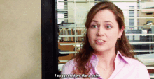 The Office Pam Beesly GIF - The Office Pam Beesly I Suggested We Flip A Coin GIFs