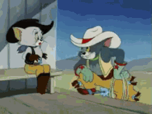 Howdy! GIF - Howdy Cowboy Tom And Jerry GIFs