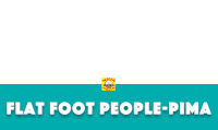 Navamojis Flat Foot People Pima Clan Sticker - Navamojis Flat Foot People Pima Clan Stickers