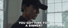 You Got Time For A Sinner Arvin Russell GIF - You Got Time For A Sinner Arvin Russell Tom Holland GIFs
