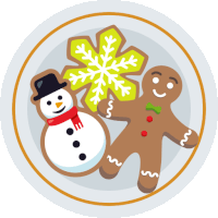 Plate Of Cookies Winter Joy Sticker - Plate Of Cookies Winter Joy Joypixels Stickers