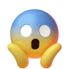 shock emoji surprised wow frightened