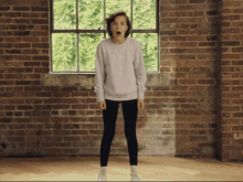 Excited Bounce - Millie Bobby Brown X Converse Gif GIF - Milly Bobby Brown First Day Feels Converse GIFs
