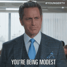 Youre Being Modest Charles Brooks GIF - Youre Being Modest Charles Brooks Younger GIFs