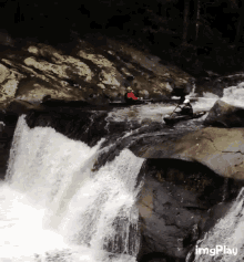 Kayak Whitewater GIF - Kayak Whitewater Waterfall GIFs
