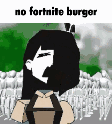 No Fortnite Burger Ena GIF - No Fortnite Burger Ena Temptation Stairway GIFs