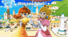 Welcome To Hell Peace Sign GIF - Welcome To Hell Peace Sign Princesses GIFs