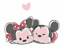 mickey mouse disney cute kiss heart