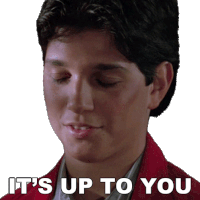 Its Up To You Daniel Larusso Sticker - Its Up To You Daniel Larusso Ralph Macchio Stickers