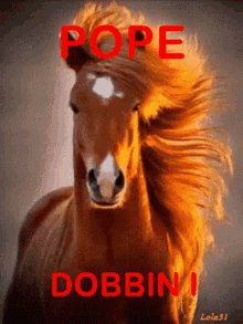 Horse Pope Dobbin GIF - Horse Pope Dobbin GIFs