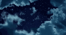 Blue Night Sky GIF - Blue Nightsky Stars GIFs