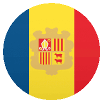 Andorra Flags Sticker - Andorra Flags Joypixels Stickers