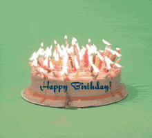 Hb Birthday Cake GIF - Hb Birthday Cake Lit Birthday Cake GIFs