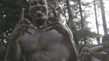 Gang Sign Trouble GIF - Gang Sign Trouble Wet Song GIFs